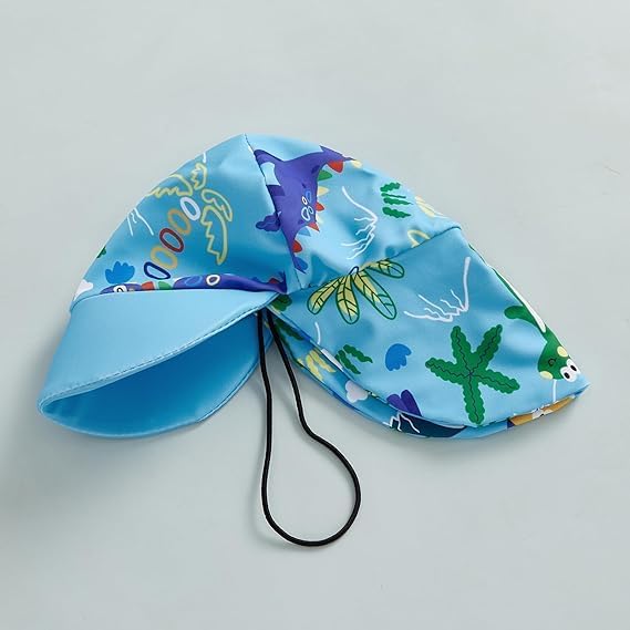 Toddler One-Piece UV 50+ Swimsuit with Hat