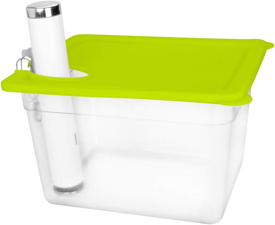 EVERIE 12-Quart Sous Vide Container with Silicone Lid and Rack