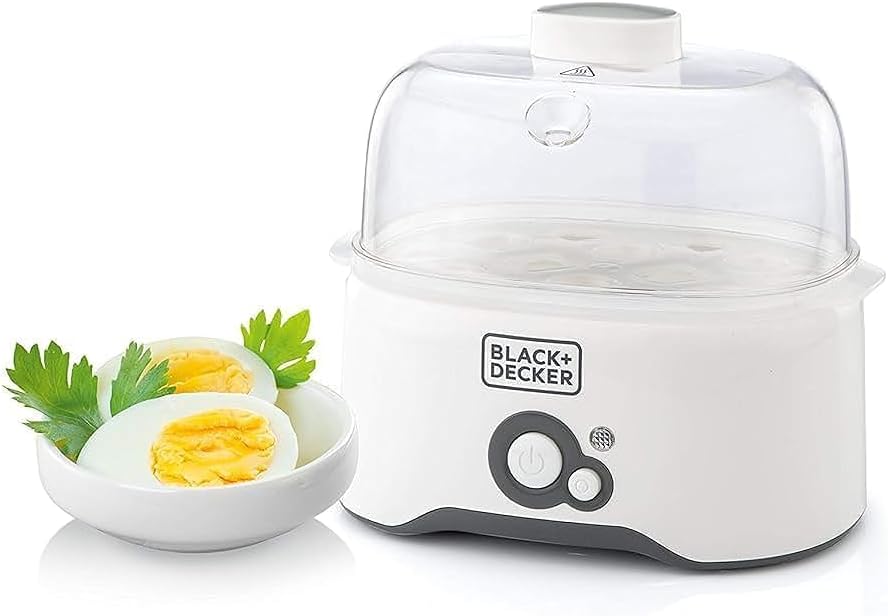 Black+Decker Egg Cooker — 6 Eggs, White