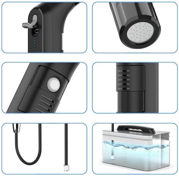 Anonas Portable Electric Bidet — Rechargeable, 2.3L Tank, Black