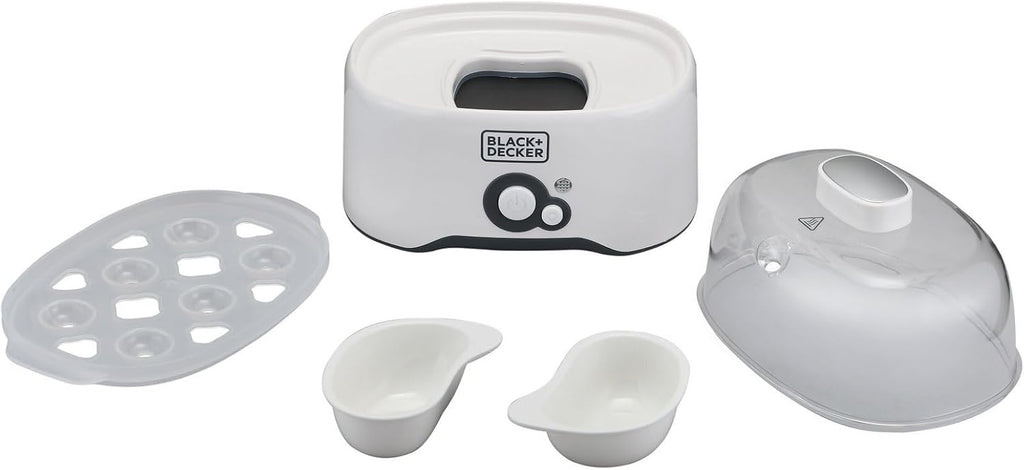 Black+Decker Egg Cooker — 6 Eggs, White