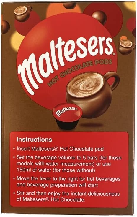 Maltesers Hot Chocolate Capsules — Indulgent, 8 Pack