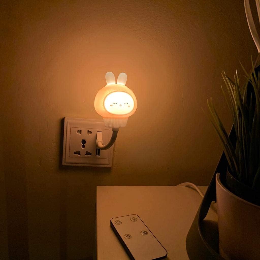 USB Night Light with Remote — Adjustable & Safe for Kids