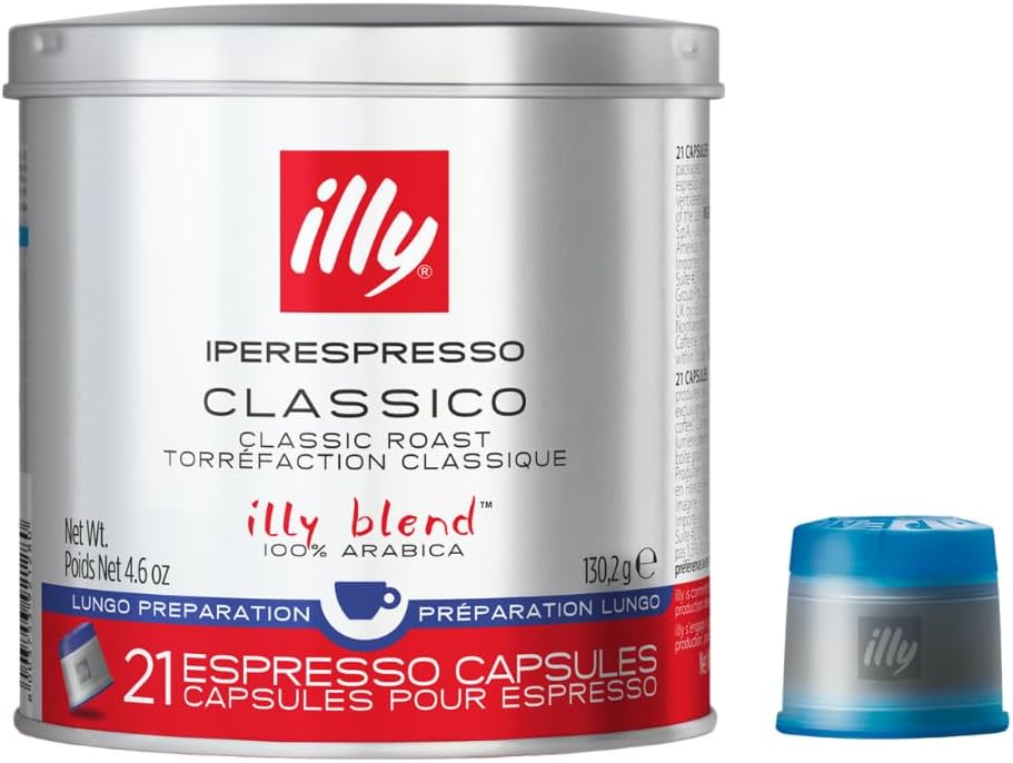 illy Lungo iperEspresso Capsules, Medium Roast, 21 Ct