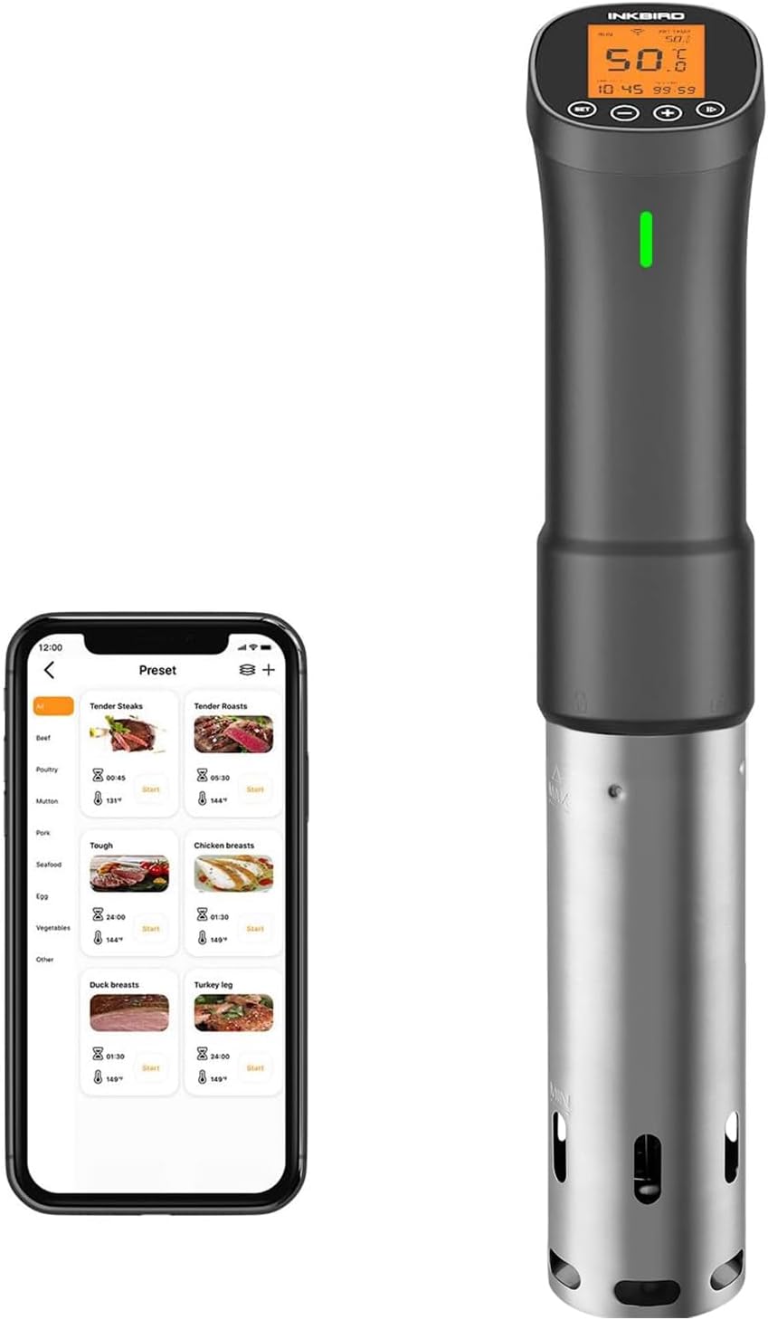 INKBIRD ISV-200W Sous Vide Cooker Wi-Fi 1000W
