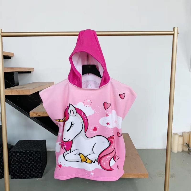Soft Hooded Poncho Towel for Girls – 1 to 6 Years