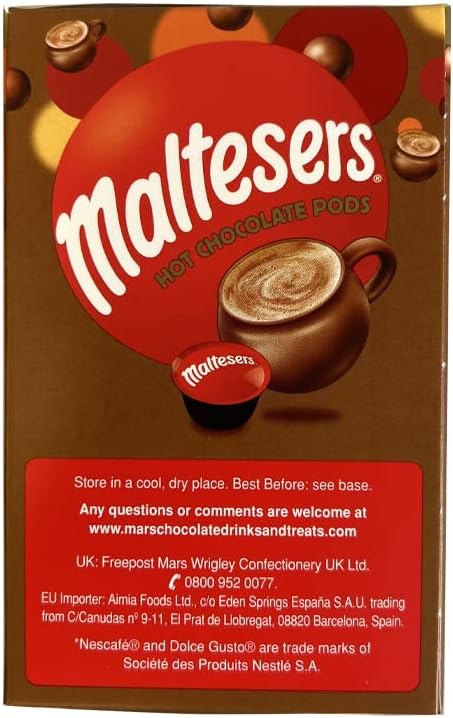 Maltesers Hot Chocolate Capsules — Indulgent, 8 Pack