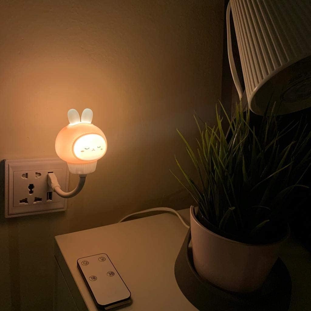 USB Night Light with Remote — Adjustable & Safe for Kids