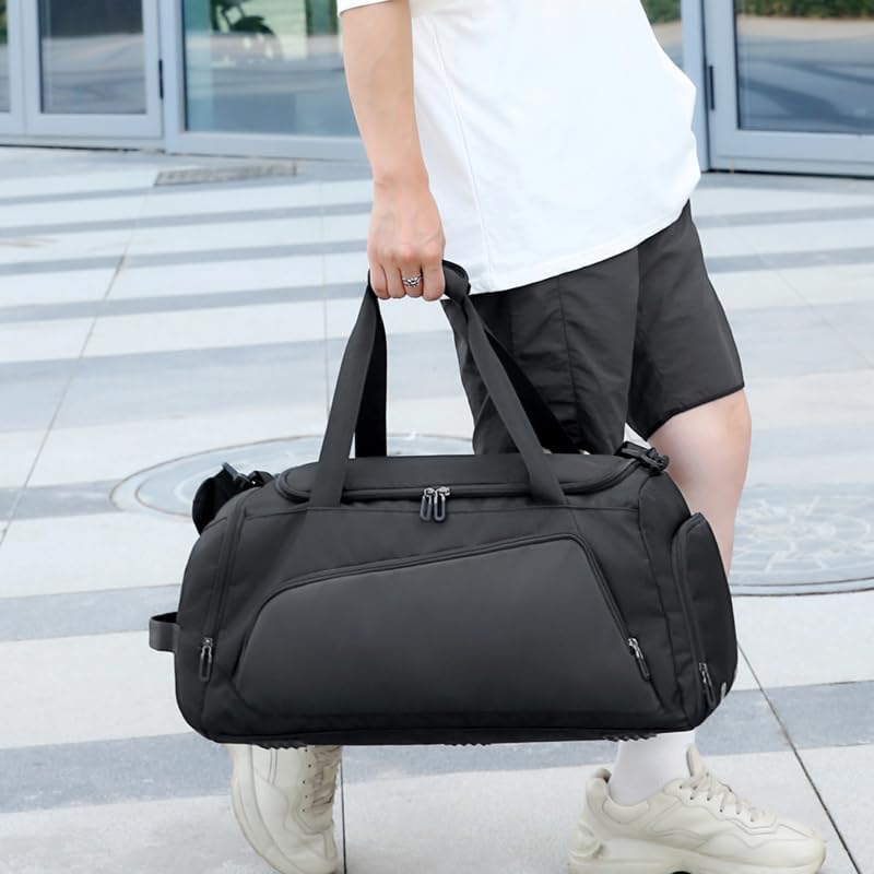 Oxford Travel Duffel Bag with Shoe & Wet Pocket