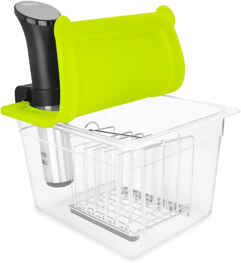 EVERIE 12-Quart Sous Vide Container with Silicone Lid and Rack