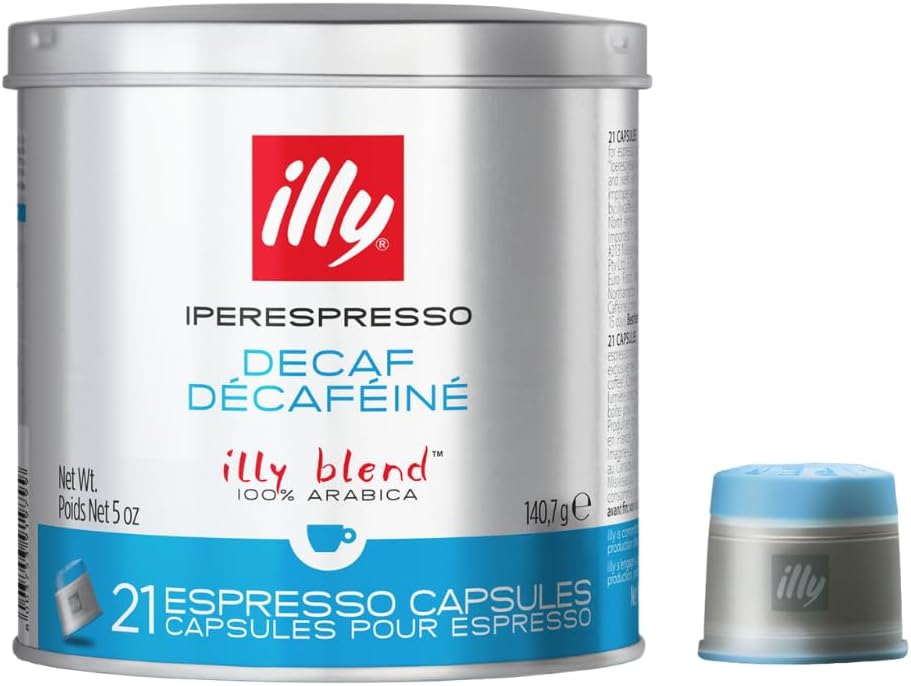 illy Decaf iperEspresso Capsules, Medium Roast, 21 Ct