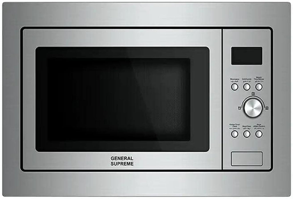 General Supreme Microwave with Grill 28L – 900W Stainless Steel