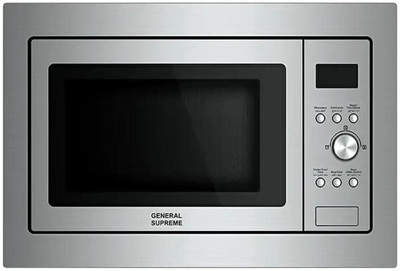 General Supreme Microwave with Grill 28L – 900W Stainless Steel