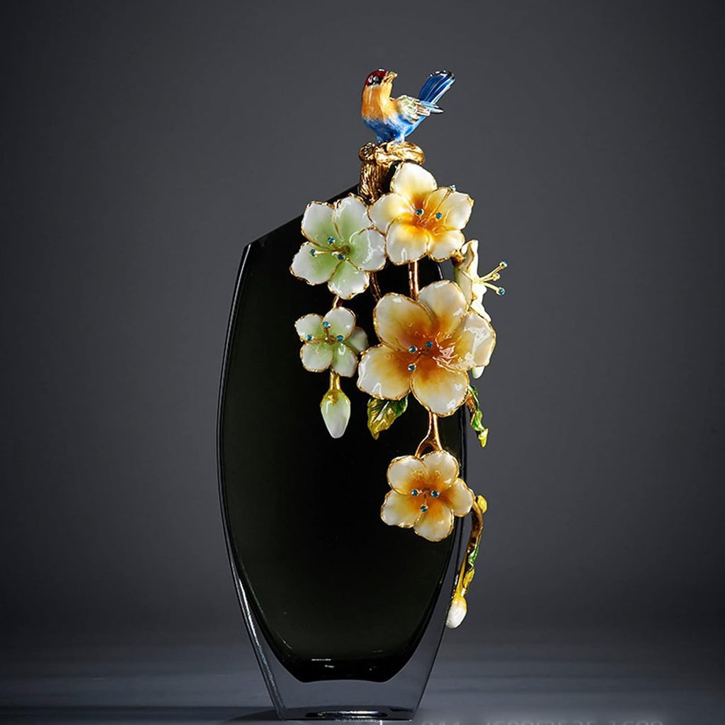 QBNZAXC Large Glass Vase — Modern Minimalist Design, Dining & Living Room Decor