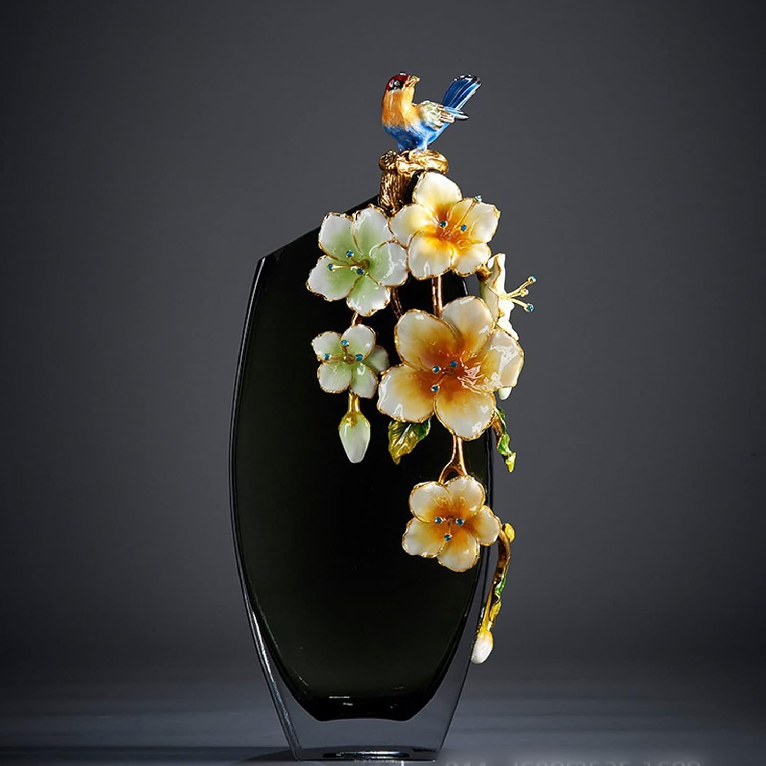 QBNZAXC Large Glass Vase — Modern Minimalist Design, Dining & Living Room Decor