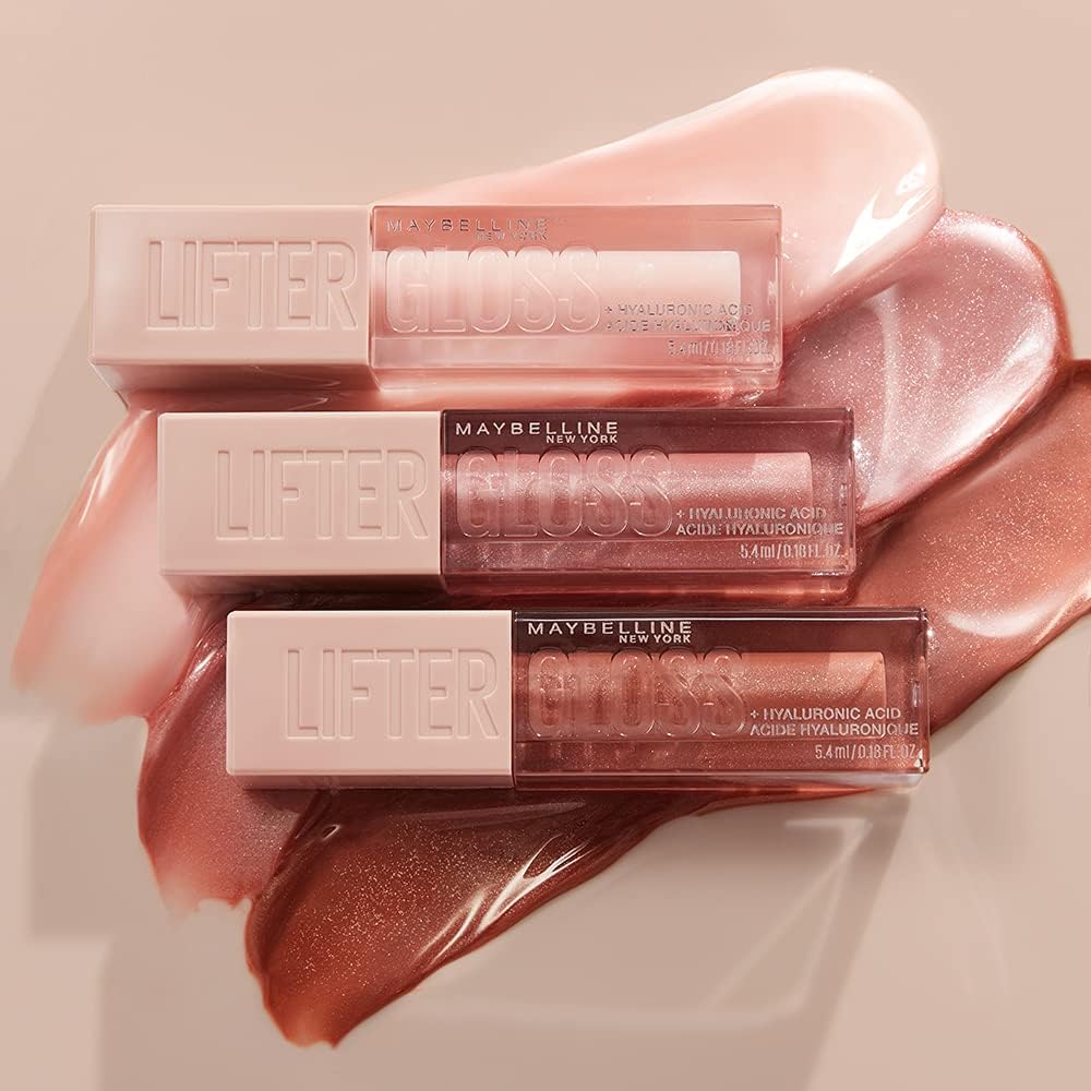 Maybelline Lifter Gloss — Hydrating Lip Plumper with Hyaluronic Acid, Shade 004 Silk