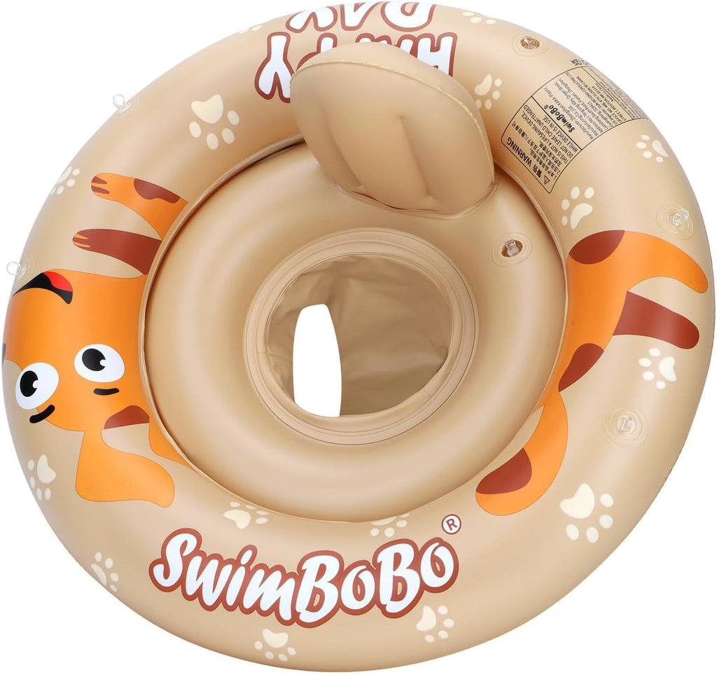 Inflatable Baby Pool Float with Seat and Sunshade