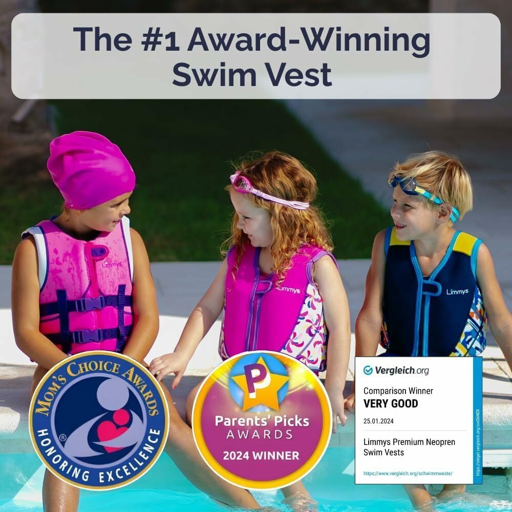 Limmys Kids Swim Vest with Drawstring Bag