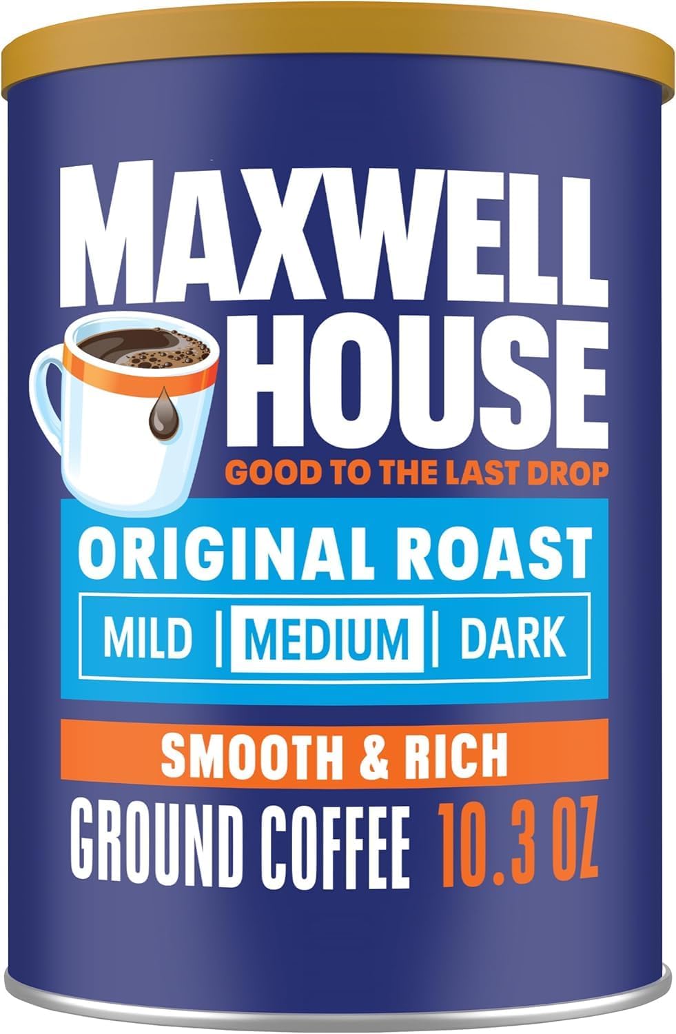 Maxwell House Original Roast Ground Coffee, 326g