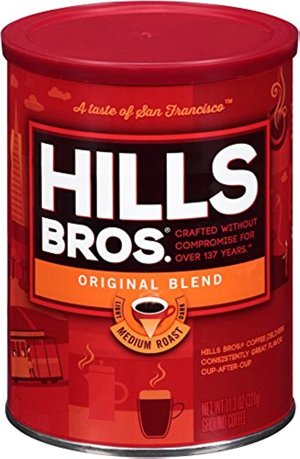 Hills Bros Americano Ground Coffee, 320g
