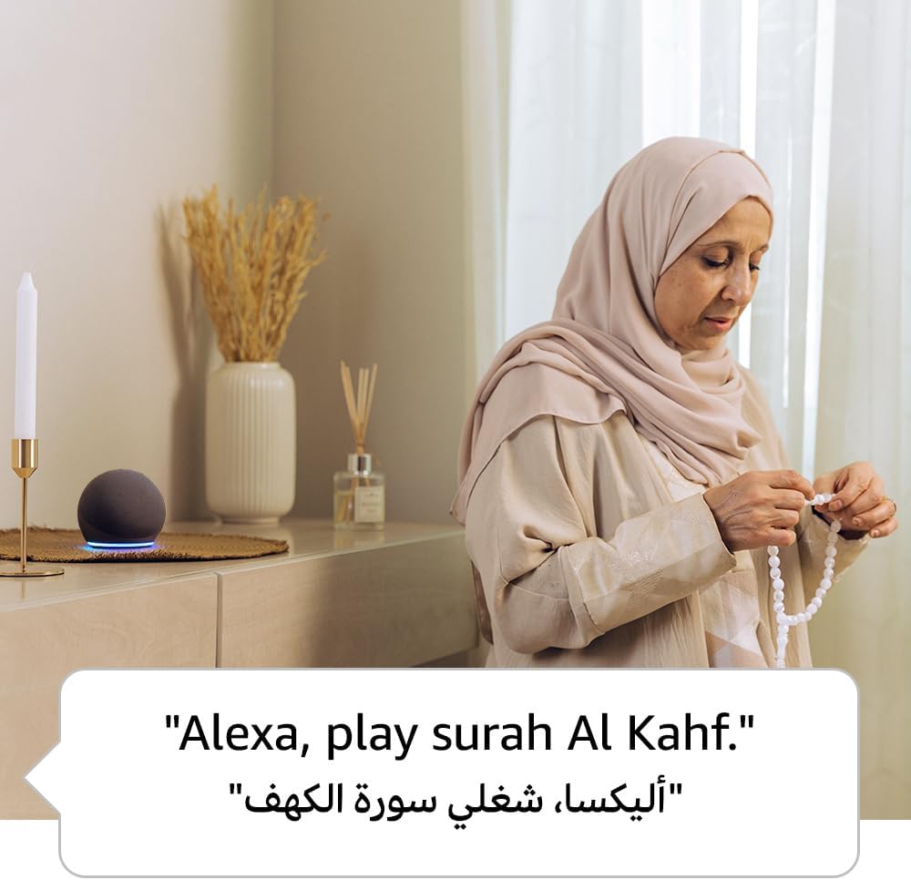 Echo Dot (5th Gen) Smart Bluetooth Speaker with Alexa — Dark Gray