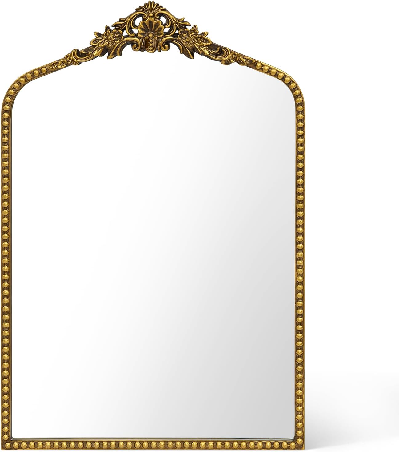 Outexpo Baroque Gold Arched Wall Mirror — 48 x 71.5 cm, Vintage Frame