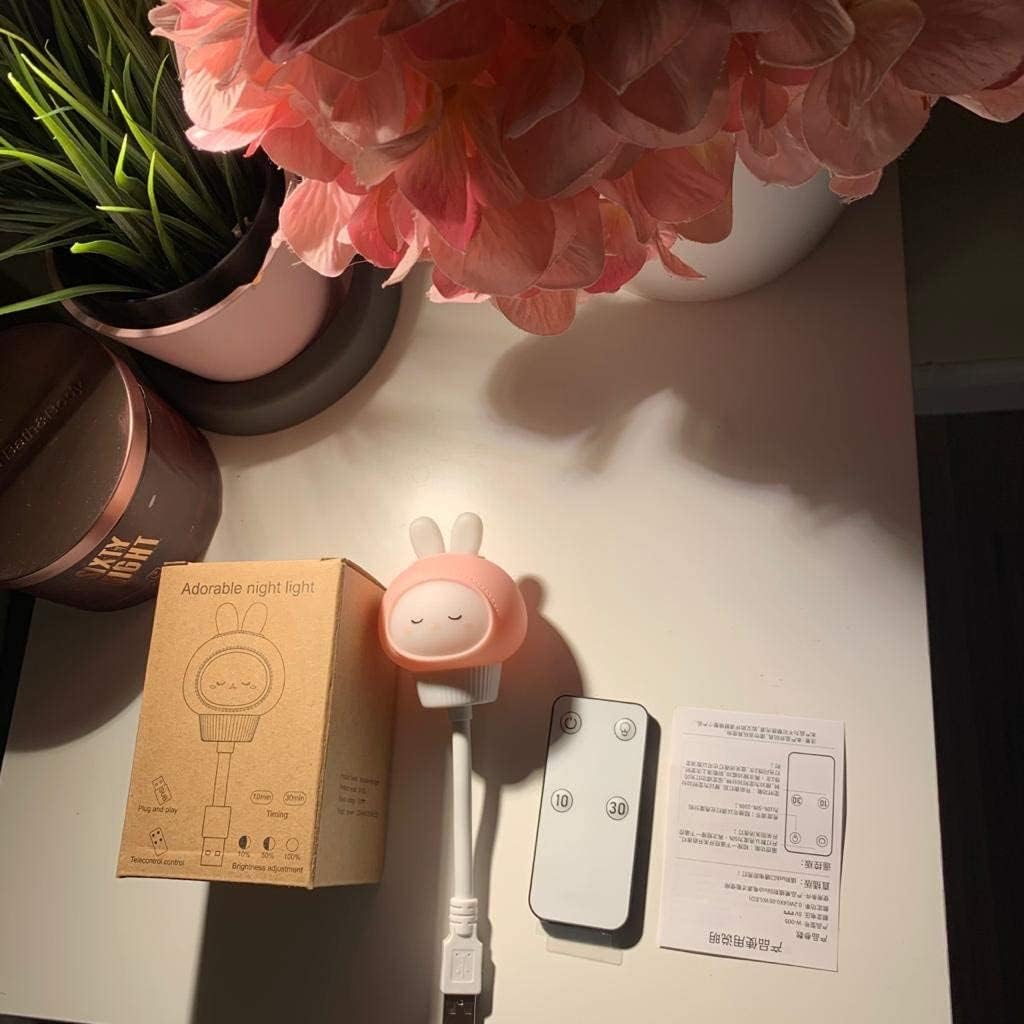 USB Night Light with Remote — Adjustable & Safe for Kids