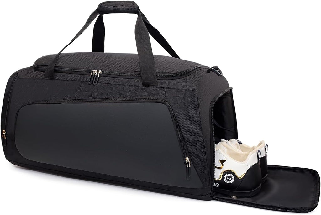 Oxford Travel Duffel Bag with Shoe & Wet Pocket