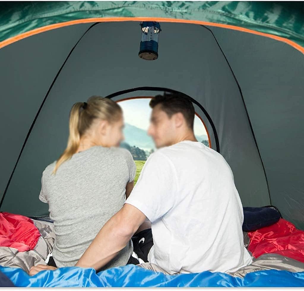 DMG Instant Camping Tent — 3-4 Person, Waterproof & UV-Proof, Green