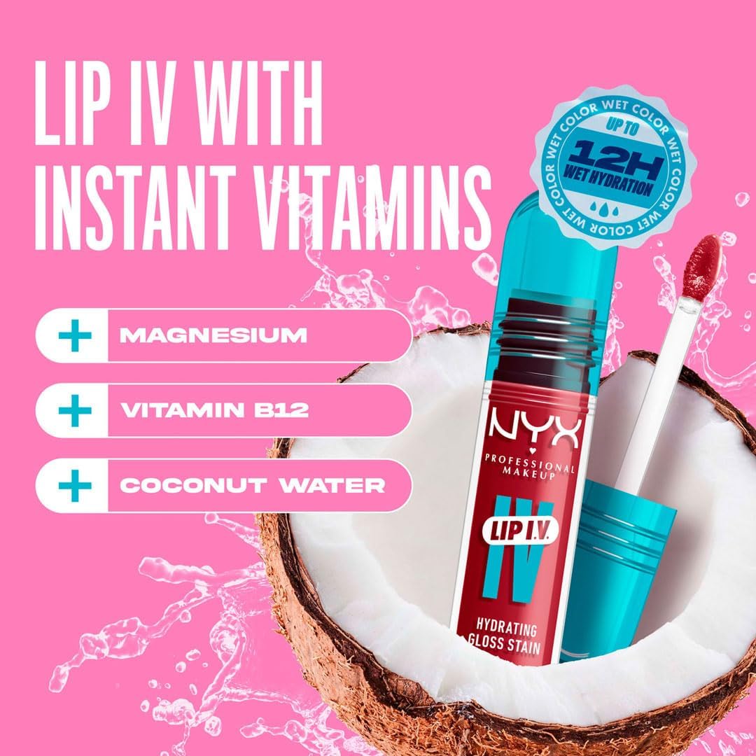 NYX Professional Makeup Fat Oil Lip Drip — Bubblegum Burst, 12H Hydration