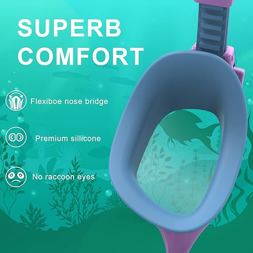 Amsena Kids Swim Goggles — Anti-Fog, Ages 7–12