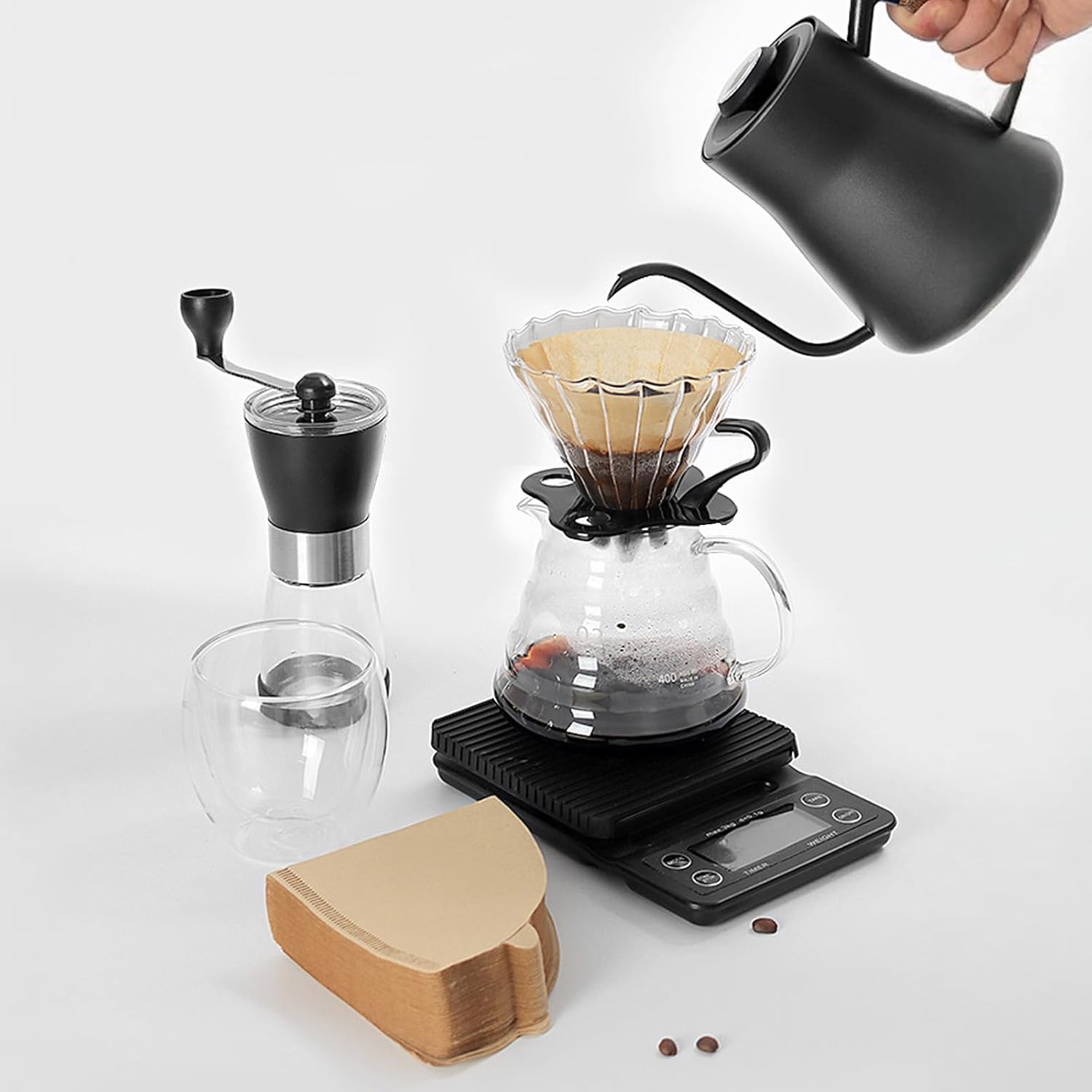 7-Piece Portable Pour Over Coffee Set