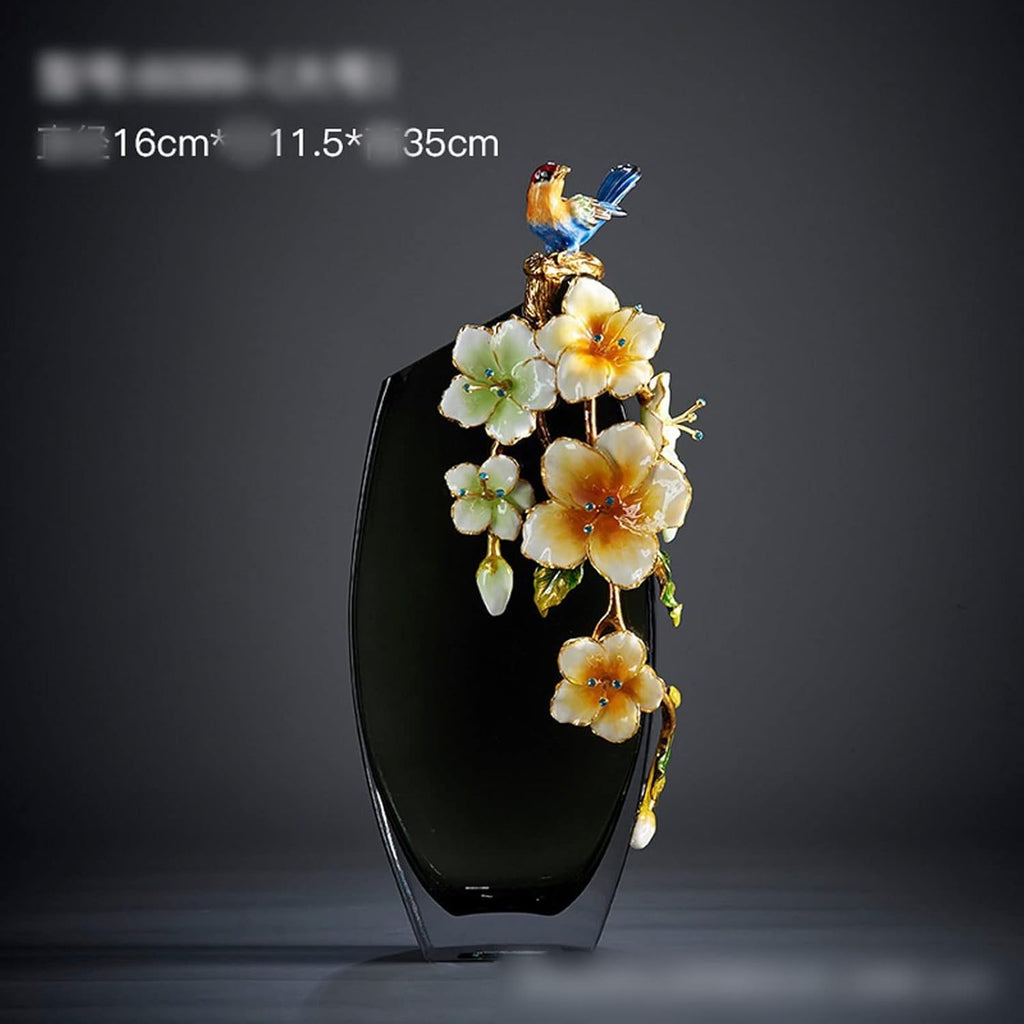 QBNZAXC Large Glass Vase — Modern Minimalist Design, Dining & Living Room Decor