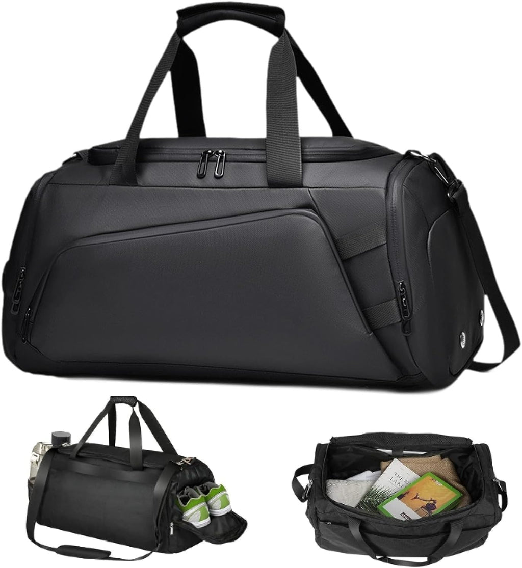 Oxford Travel Duffel Bag with Shoe & Wet Pocket