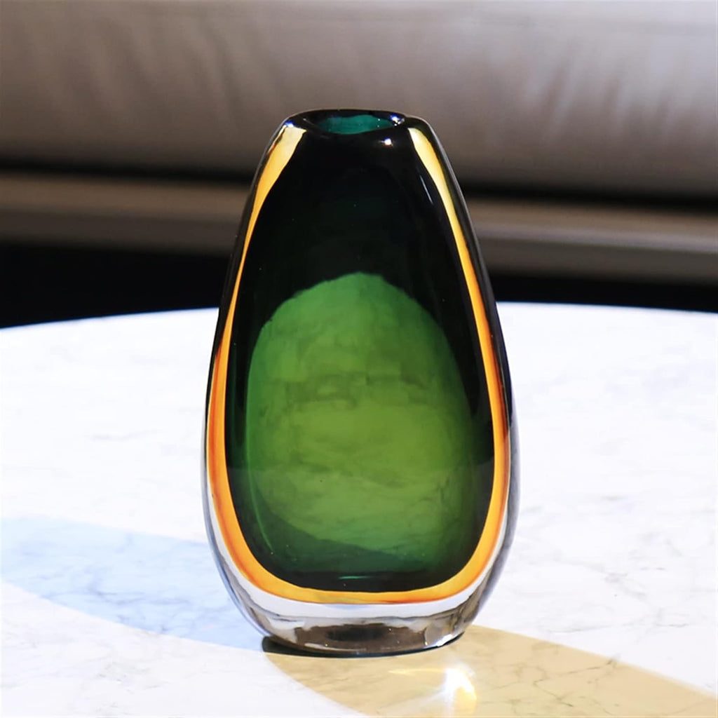 Luxury Glass Flower Vase — Large Decorative Piece for Home & Hotel