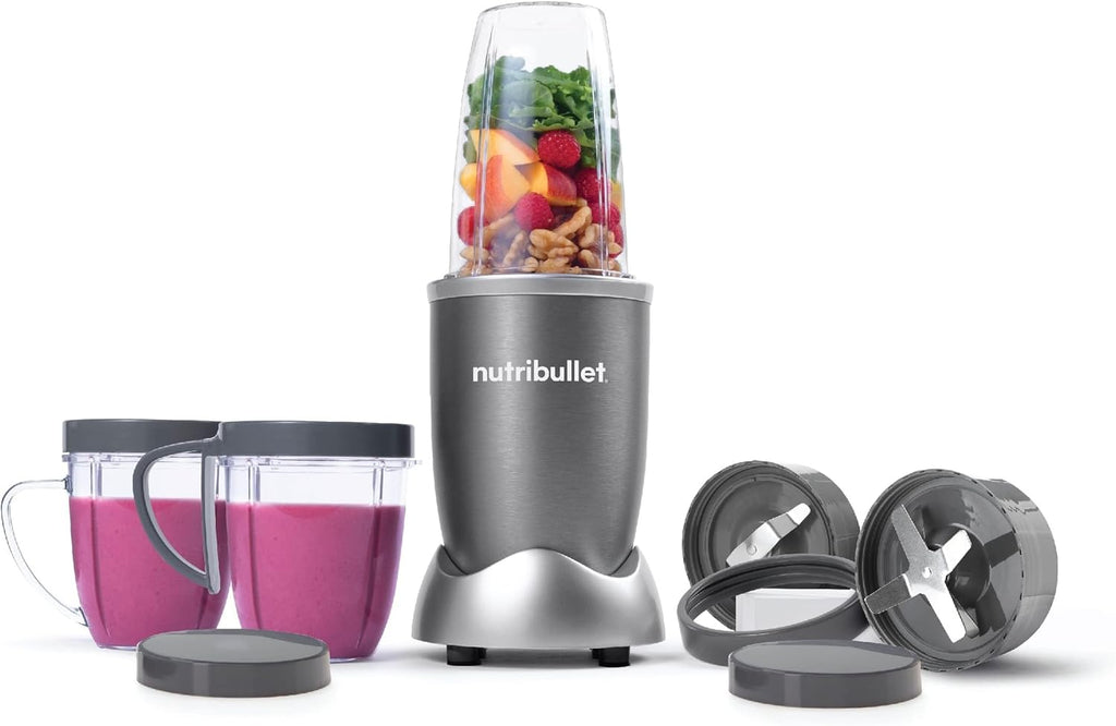 NutriBullet High-Speed Blender — 600W, 9-Piece Set, Gray