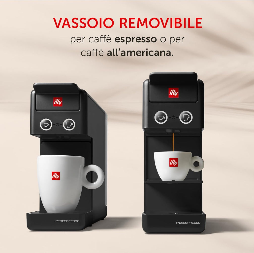 illy Y3.3 Black Espresso Machine + 216 Capsules