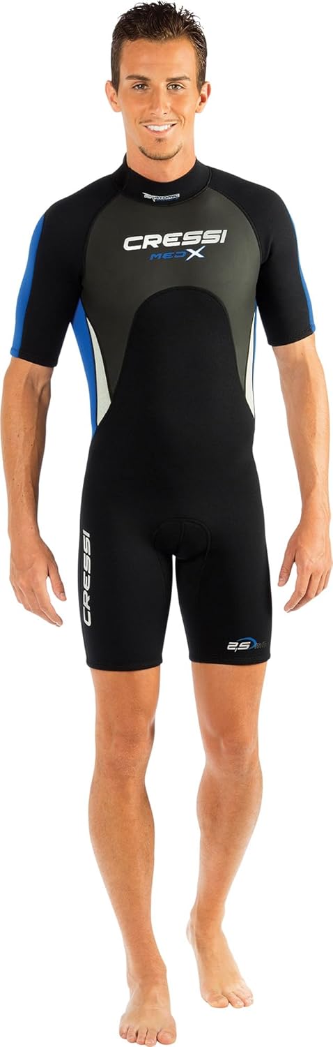 Cressi Med X Men's Shorty Wetsuit — 2.5mm Neoprene