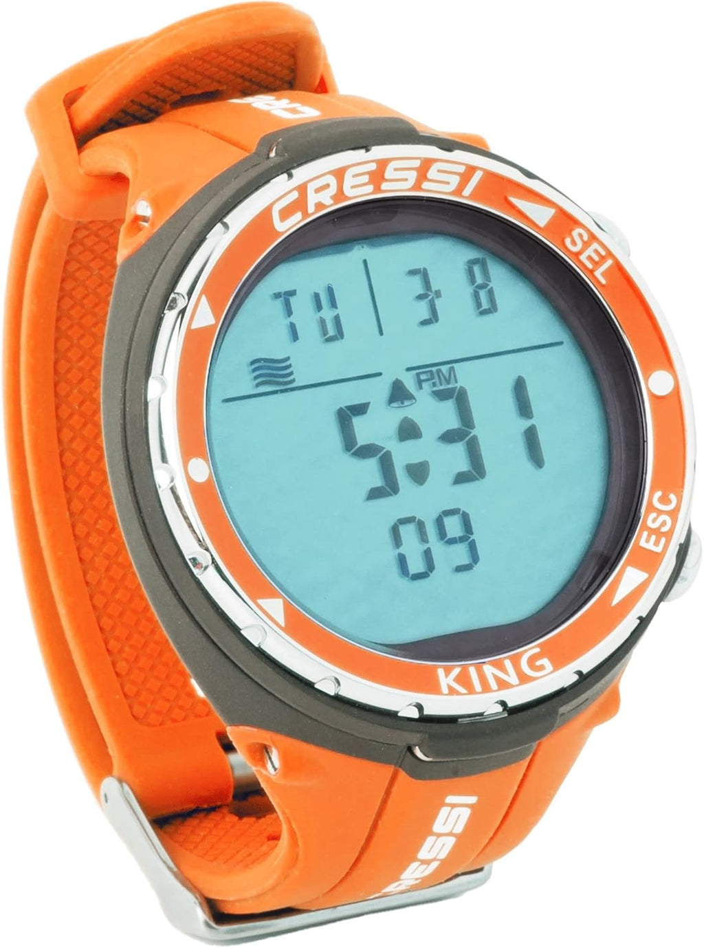 Cressi King Free Diving Watch — Depth Gauge, Dive Log, Long Battery