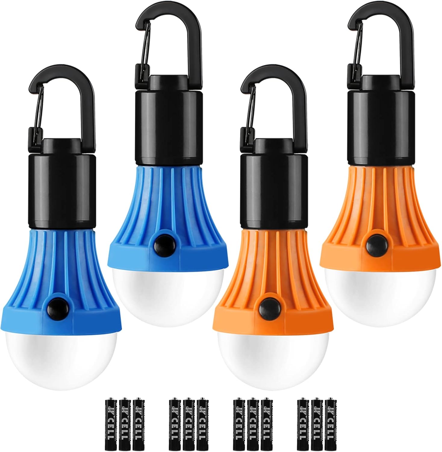 LEPRO LED Camping Lantern — 3 Light Modes, Foldable, 4-Pack