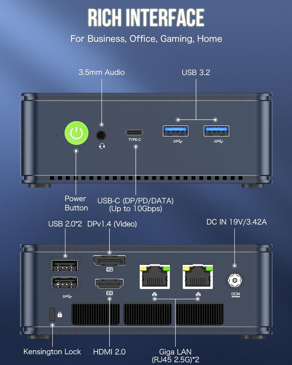 GMKtec M5 Plus Mini PC Ryzen 7 5825U
