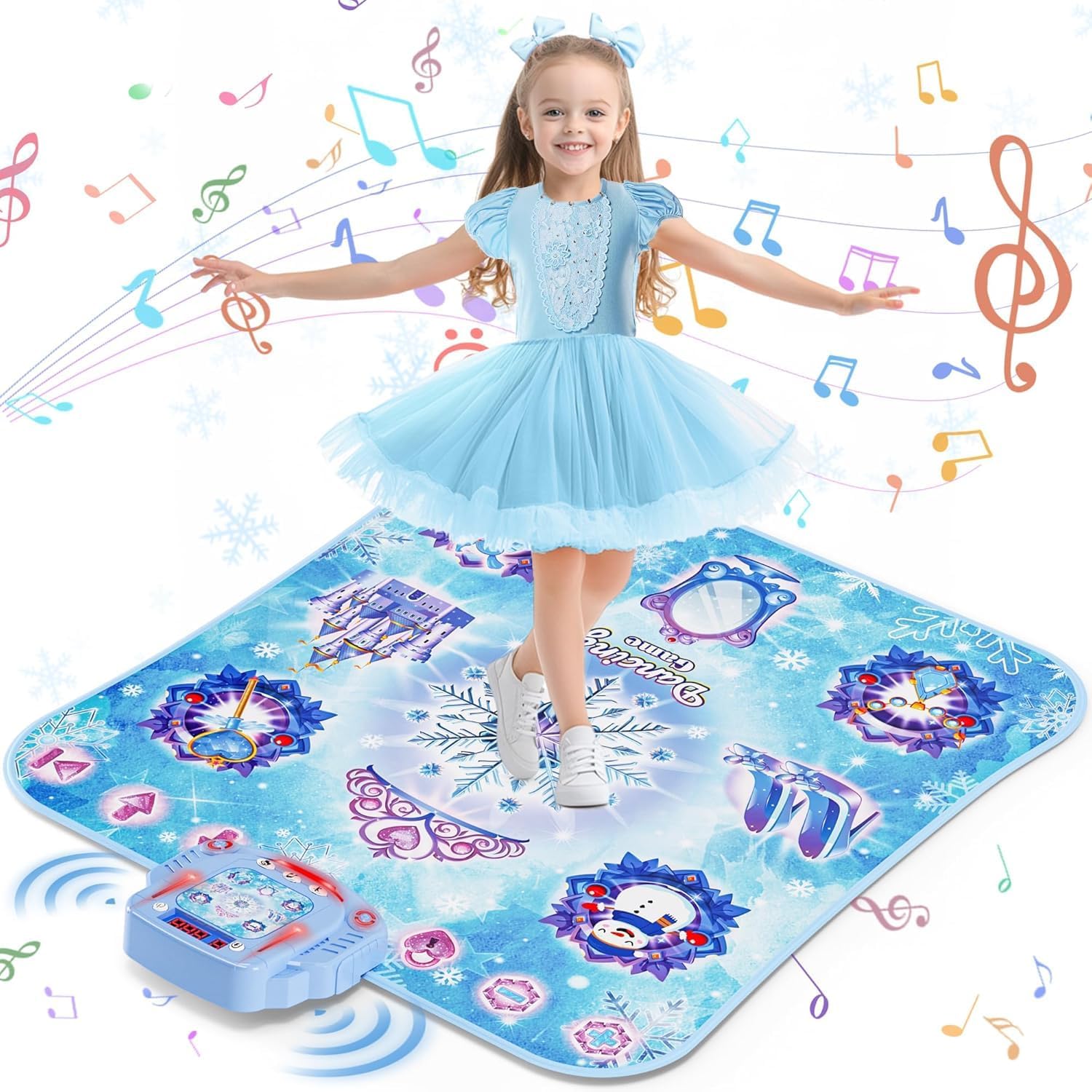 Frozen Dance Mat for Kids — Bluetooth, LED Lights & Music