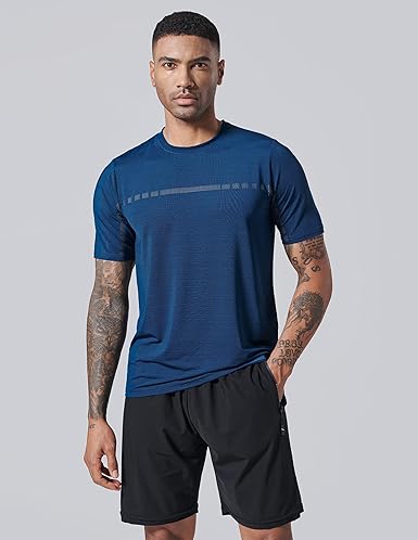5-Pack Men's Quick-Dry Athletic T-Shirts — Short Sleeve, Gym & Running