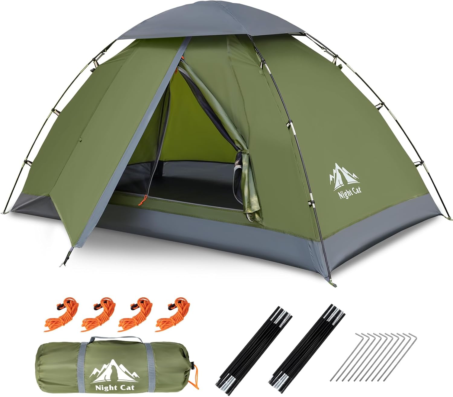 Night Cat Backpacking Tent — 1–2 Person, Lightweight & Waterproof