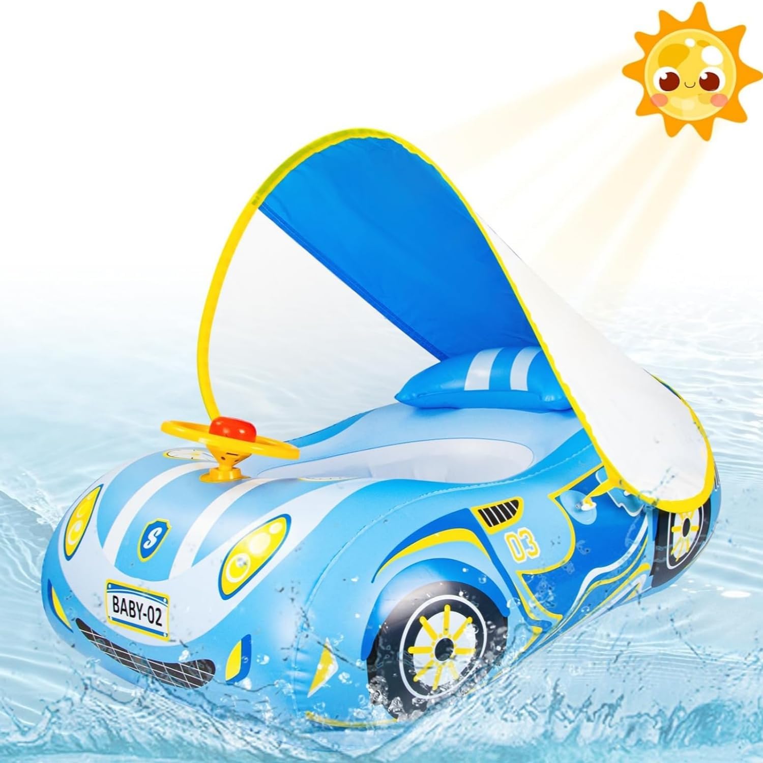 Baby Pool Float with Canopy