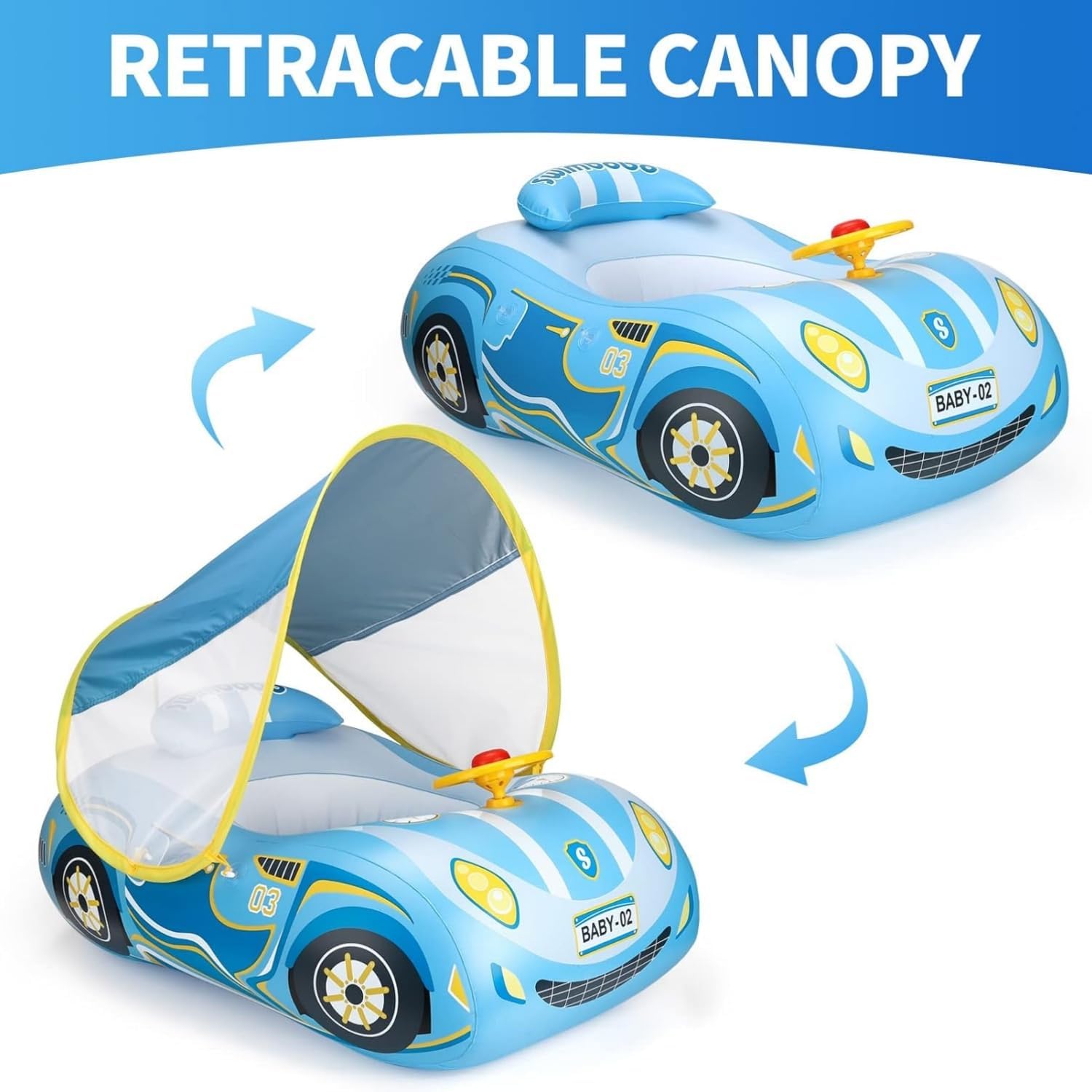 Baby Pool Float with Canopy