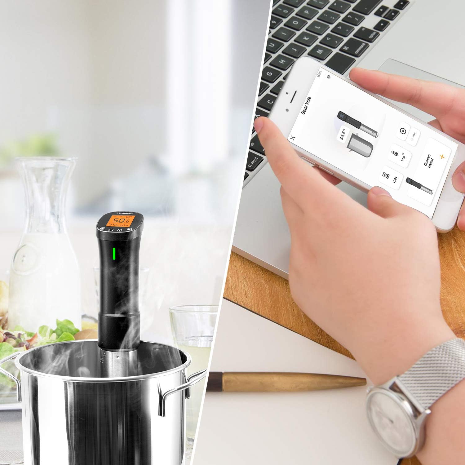 INKBIRD ISV-200W Sous Vide Cooker Wi-Fi 1000W