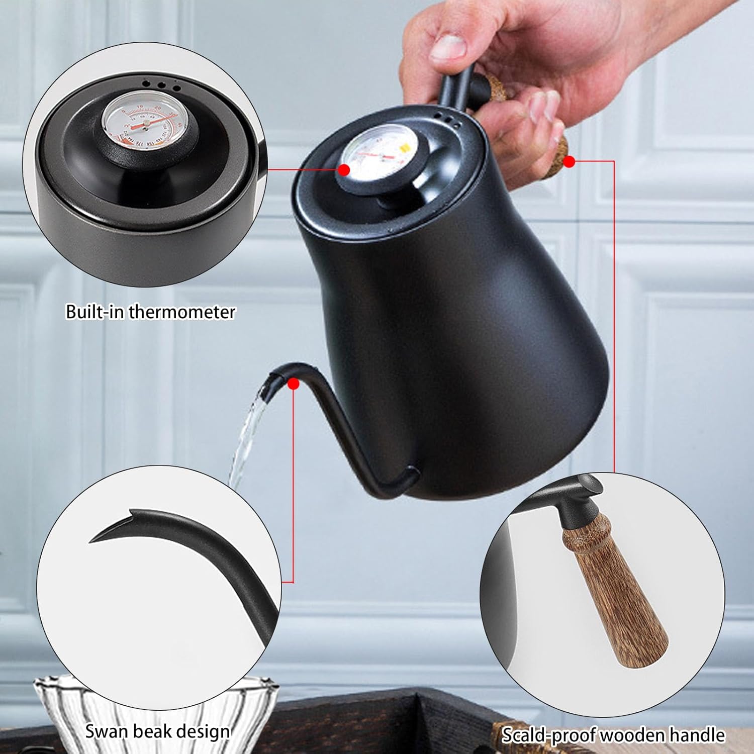 7-Piece Portable Pour Over Coffee Set