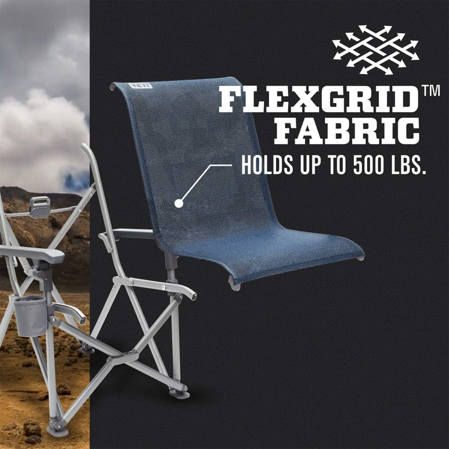 YETI Trailhead Folding Camping Chair — Navy
