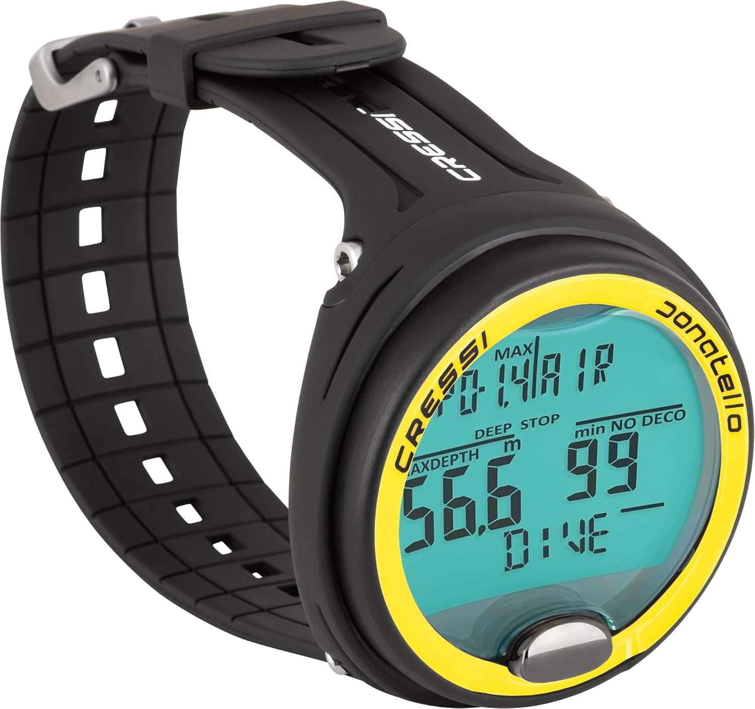 Cressi Donatello Dive Computer — 4 Modes, Long Battery, Backlit Display, Made in Italy